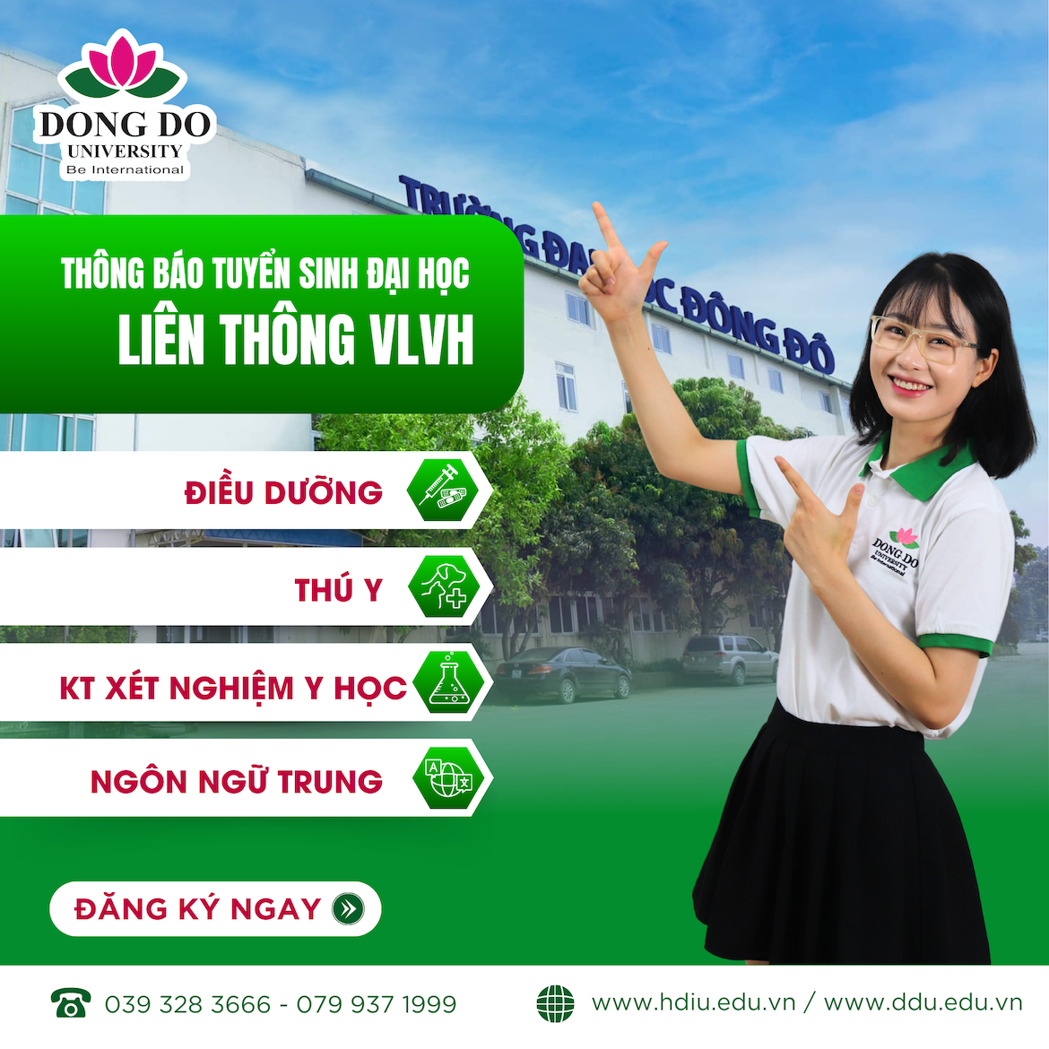 Thông báo tuyển sinh Đại học liên thông vừa làm vừa học đợt 1 năm 2024