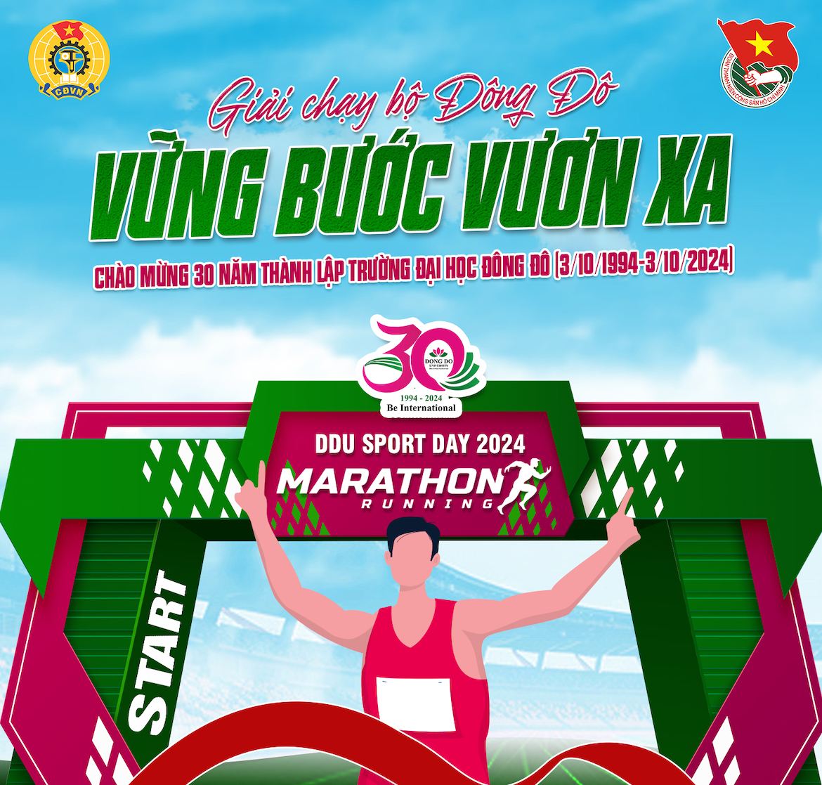 Tổ chức giải chạy bộ - DDU Sport Day chào mừng Kỷ niệm 30 năm Ngày thành lập Trường