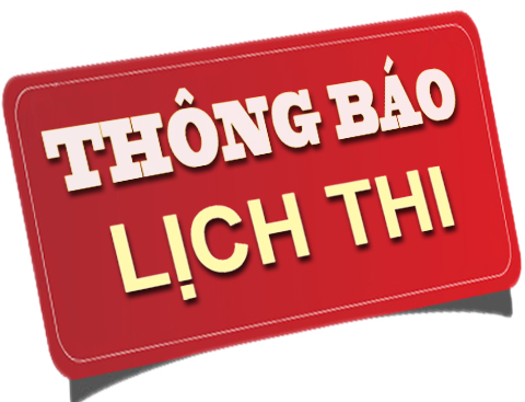 Dự kiến lịch thi kì 1 khóa 20 (2015 - 2016)