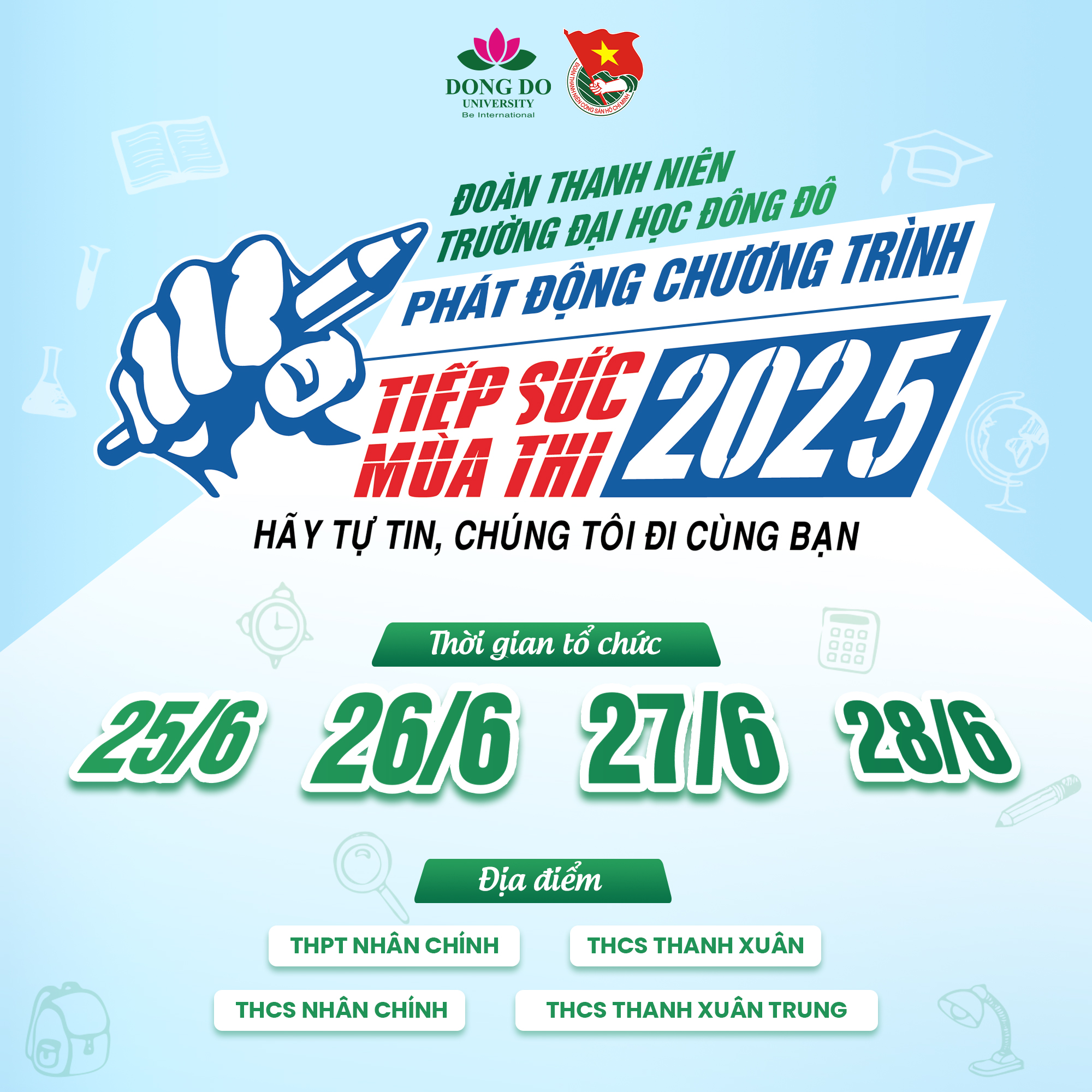 Kế hoạch tổ chức chương trình "tiếp sức mùa thi" năm 2025