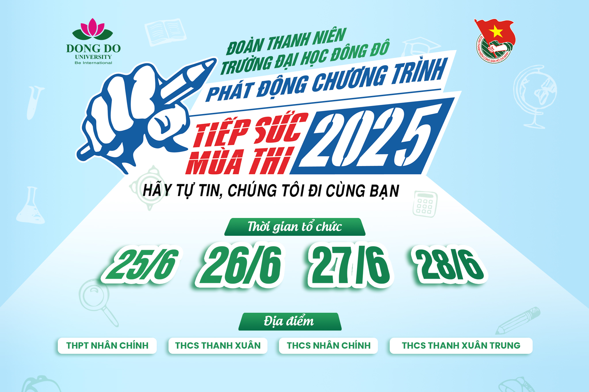 Kế hoạch tổ chức chương trình "tiếp sức mùa thi" năm 2025