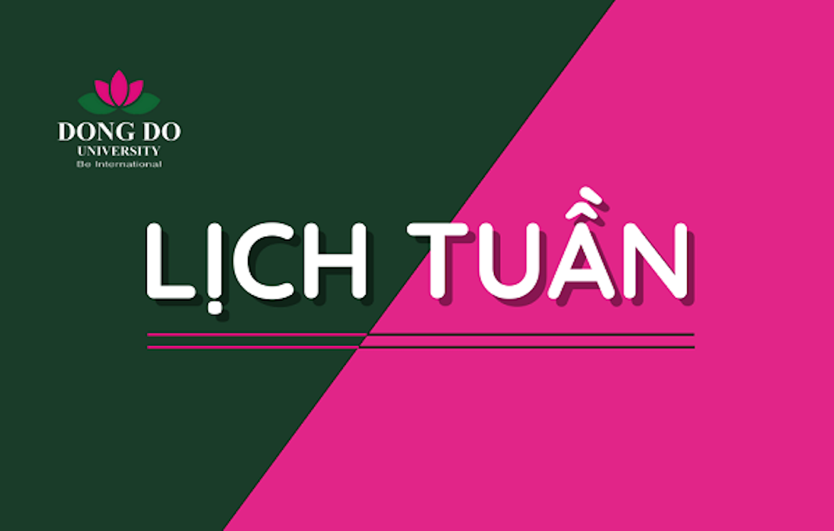 Lịch công tác tuần từ ngày 08/07/2024 đến ngày 12/07/2024