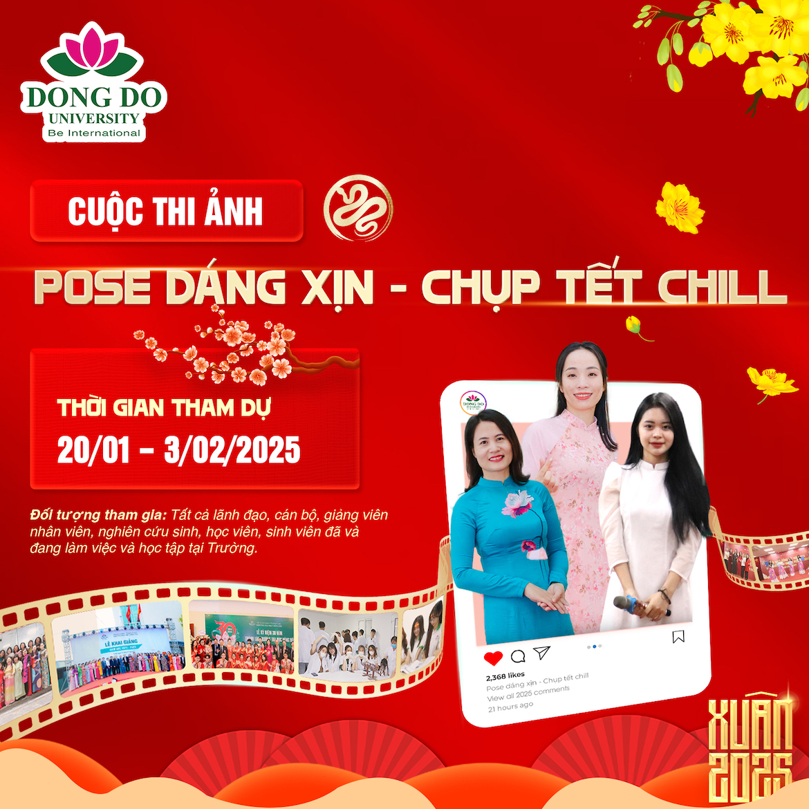 Thông báo tổ chức cuộc thi ảnh “Pose Dáng Xịn - Chụp Tết Chill”