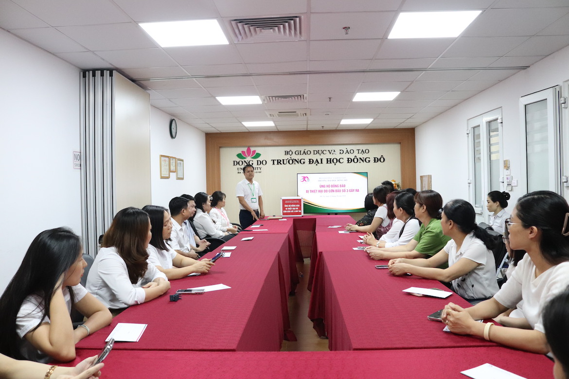 truong-dai-hoc-dong-do-to-chuc-ung-ho-dong-bao-bi-thiet-hai-do-con-bao-so-3-gay-ra