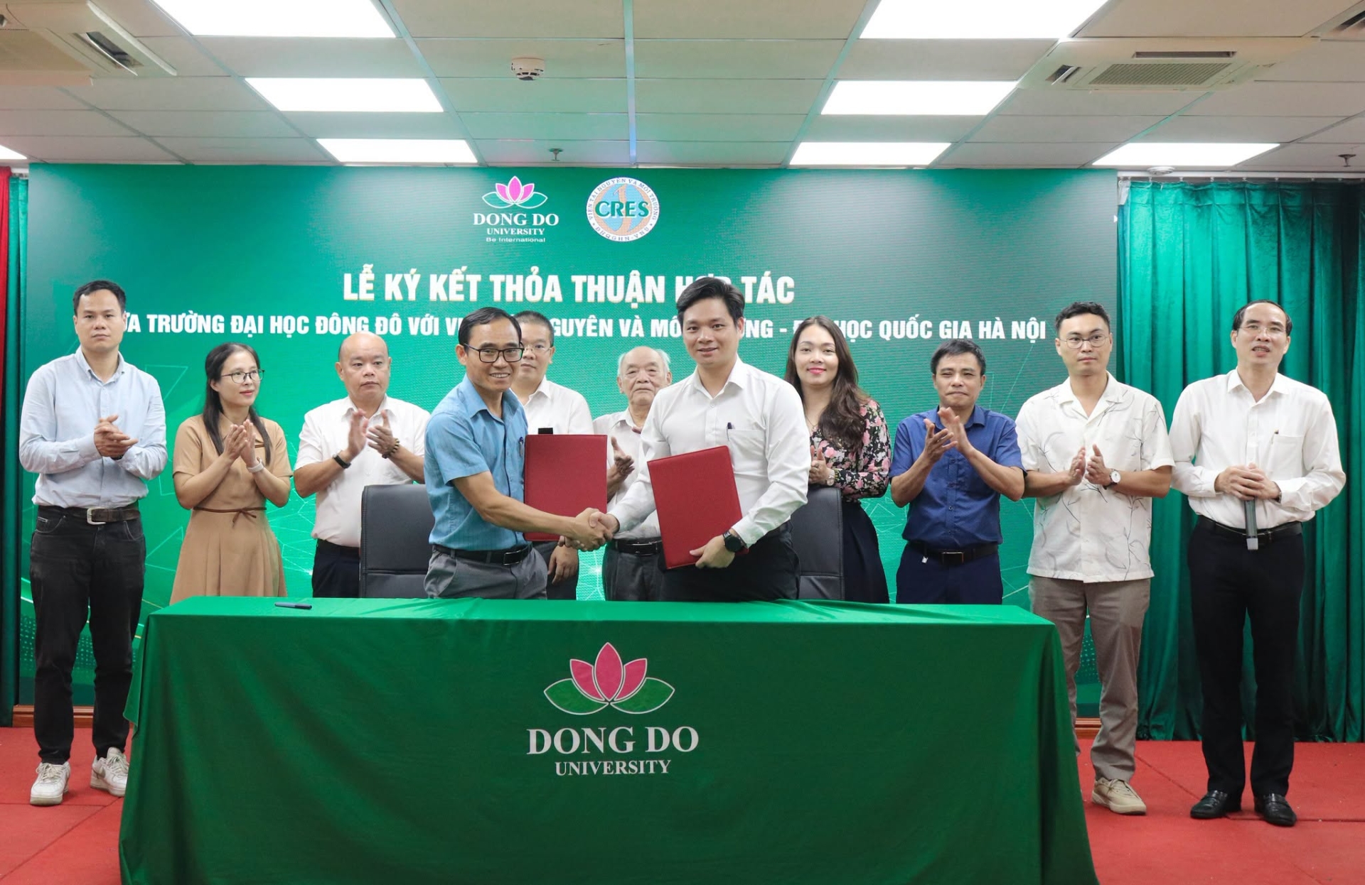 Trường Đại học Đông Đô ký kết thỏa thuận hợp tác với Viện Tài nguyên và Môi trường - Đại học Quốc gia Hà Nội, mở rộng cơ hội đào tạo và nghiên cứu khoa học