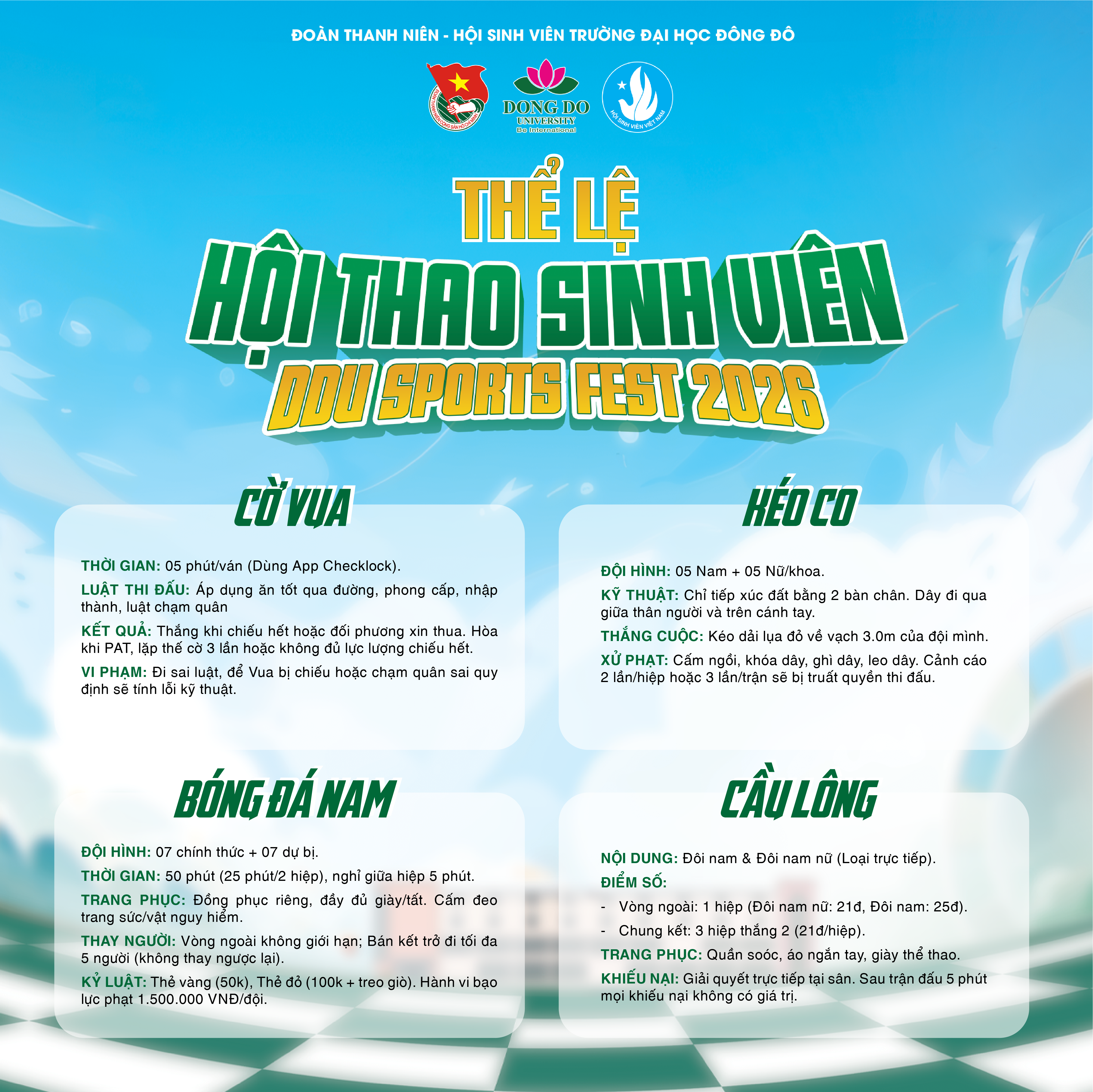 chinh-thuc-cong-bo-the-le-hoi-thao-sinh-vien-ddu-sports-fest-2026